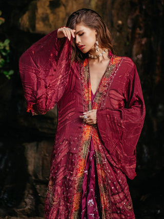 Kimono "Océano Rojo"